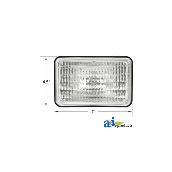 Replacement Sealed Beam, 12 Volt 8" x4" x3"